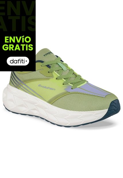 Tenis Running Bukir Verde Croydon Para Mujer