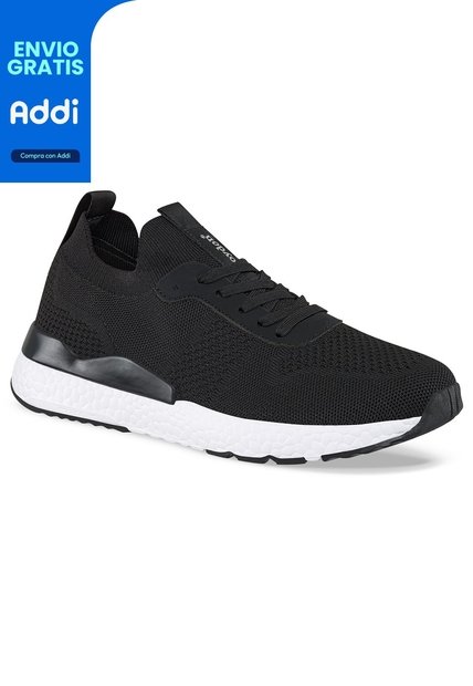 Tenis Running Kila Negro-Blanco Para Hombre Croydon