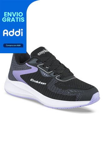 Tenis Running Siron Negro Para Niña Croydon Croydon