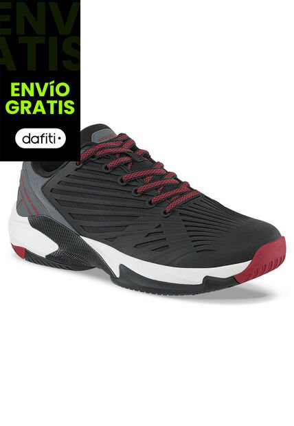 Tenis Entrenamiento Teppor Negro Croydon Para Hombre