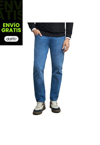 Jean Leo Azul Marino Para Hombre Croydon Croydon