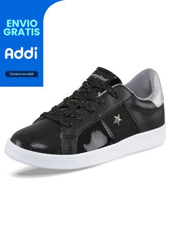 Tenis Rhonda Negro Para Niña Croydon Croydon