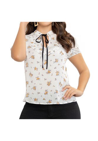 Blusa Alina Blanco Para Mujer Croydon Croydon