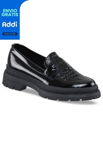 Mocasines Merlina Negro Para Mujer Croydon Croydon