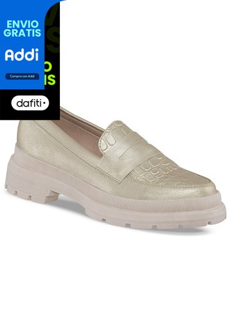 Mocasines Merlina Oro Para Mujer Croydon Croydon