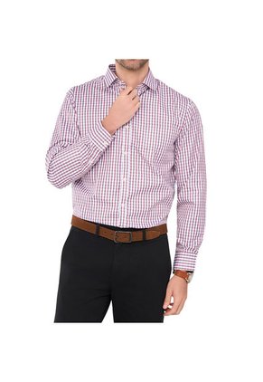 Camisa Ian Ml Rojo Croydon Para Hombre