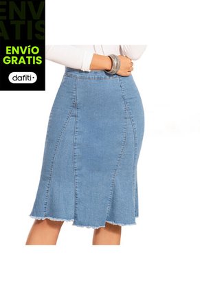 Falda Dorothy Azul Para Mujer Croydon