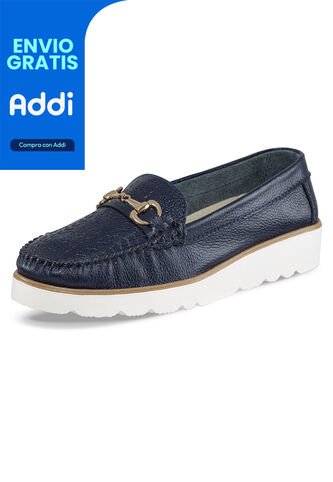 Mocasines Sheila Azul Para Mujer Croydon Croydon