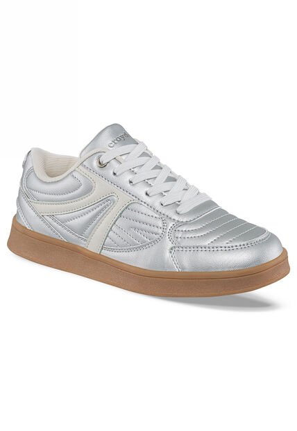 Tenis Urbanos Glyxar Plata Para Mujer Croydon