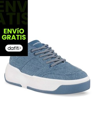 Tenis Casuales Laspo Azul Croydon Para Mujer Croydon