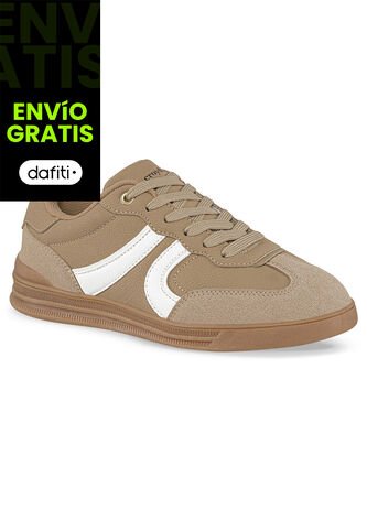 Tenis Sona Beige-Blanco Croydon Para Mujer Croydon