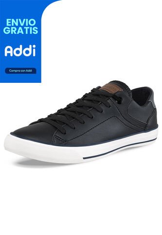 Tenis Lonut Negro-Negro Para Hombre Croydon Croydon