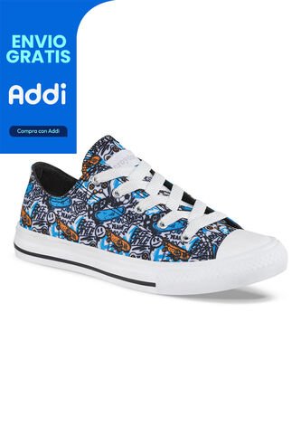 Tenis Krabs Bajo Azul Para Niño Croydon Croydon