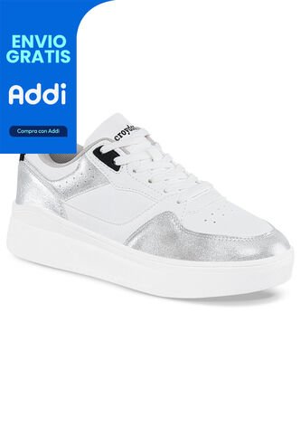 Zapatos Quasa Blanco-Plata Para Mujer Croydon Croydon