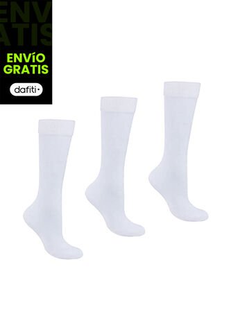 Medias Lisas Blanco Para Niño Y Niña Croydon Croydon