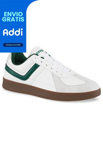 Tenis Pinal Blanco-Verde Para Hombre Croydon Croydon