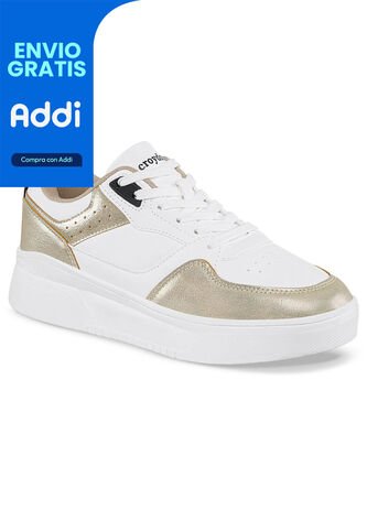 Zapatos Quasa Blanco-Oro Para Mujer Croydon Croydon