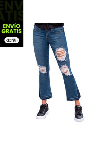 Jean Madonna Azul Para Mujer Croydon Croydon