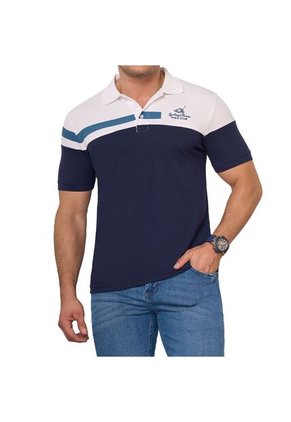 Camiseta Polo Sergio Azul Croydon Para Hombre