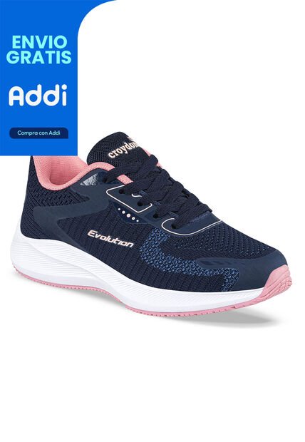 Tenis Running Siron Azul Osc Para Niña Croydon