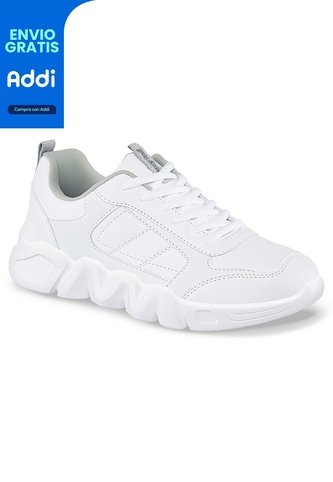 Tenis Colegio Delor Blanco Para Niño Y Niña Croydon Croydon