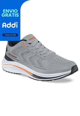 Tenis Running Kinet Gris Para Hombre Croydon Croydon