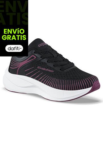 Tenis Running Xodili Negro-Mora Croydon Para Niña Croydon