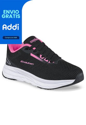 Tenis Running Rofer Negro Para Niña Croydon Croydon