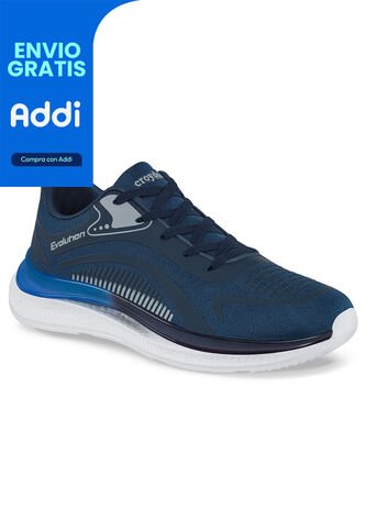 Tenis Running Lazo Azul Osc Para Hombre Croydon Croydon