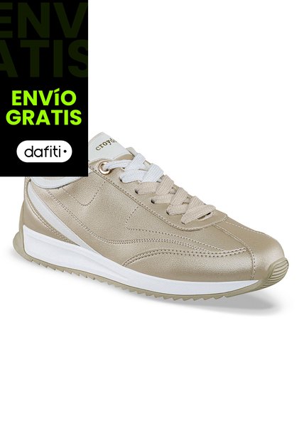 Tenis Urbanos Zaffira Oro Croydon Para Mujer