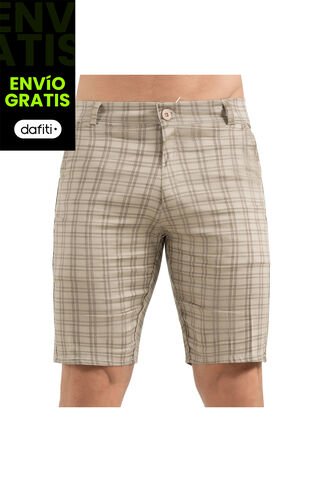 Bermuda Erick Gris Para Hombre Croydon Croydon