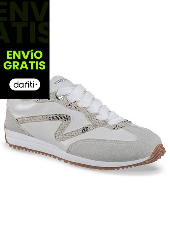 Tenis Urbanos Quimbaya Blanco-Gris Croydon Para Mujer Croydon
