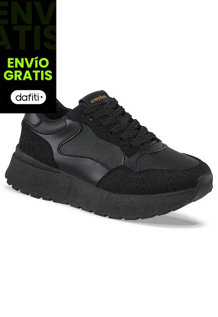 Tenis Urbanos Agatha Negro Para Mujer Croydon