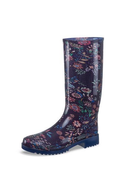 Botas Lluvia Asuko Azul Croydon Para Mujer