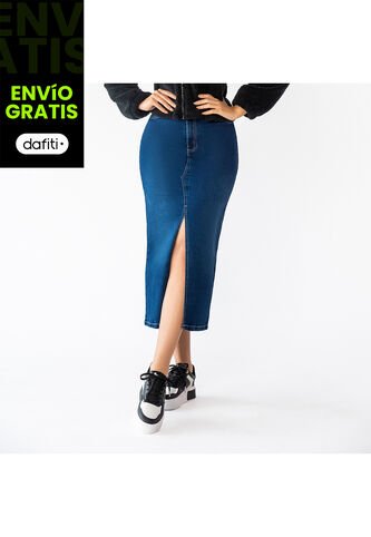 Falda Salome Azul Osc Para Mujer Croydon Croydon