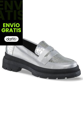 Mocasines Lyrica Plata Croydon Para Mujer Croydon