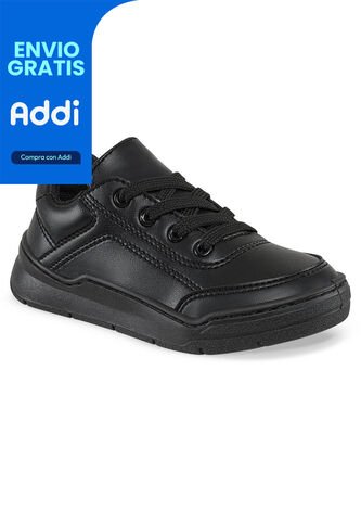 Tenis Colegio Roblo Negro Para Niño Y Niña Croydon Croydon