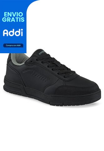 Tenis Colegio Krop Negro Para Niño Y Niña Croydon Croydon