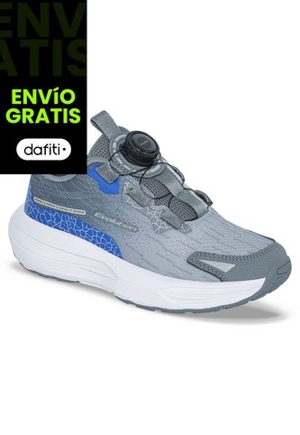 Tenis Running Rozoc Gris-Agua Croydon Para Niño Croydon