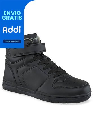 Tenis Colegio Faler Negro Para Niño Y Niña Croydon Croydon