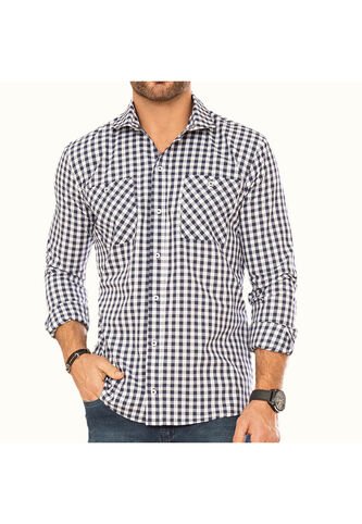 Camisa Juan Azul Para Hombre Croydon Croydon