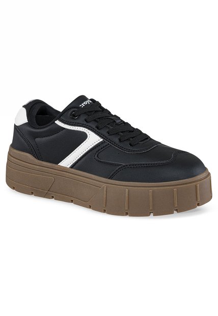 Tenis Quinter Negro-Blanco Croydon Para Mujer