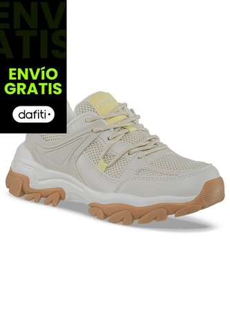 Tenis Urbanos Yniver Beige-Beige Croydon Para Mujer Croydon