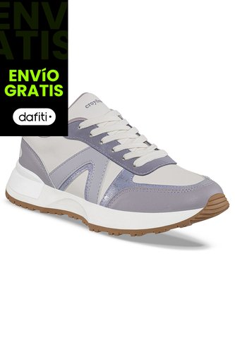 Tenis Urbanos Bekir Blanco-Lila Croydon Para Mujer Croydon