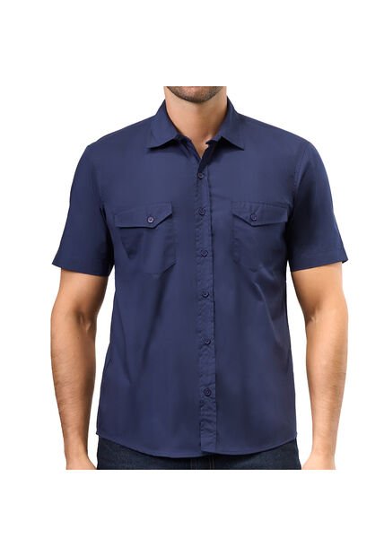 Camisa Camilo Azul Para Hombre Croydon