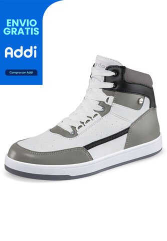 Tenis Saitama Blanco-Gris Para Hombre Croydon Croydon