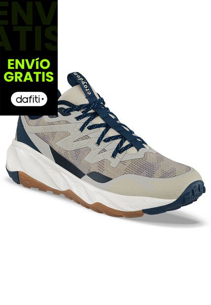 Tenis Trail Running Siburu Beige Croydon Para Hombre