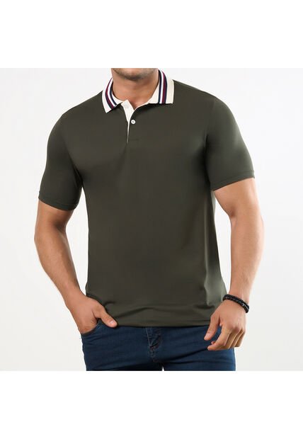 Camiseta Polo Lucas Verde Para Hombre Croydon