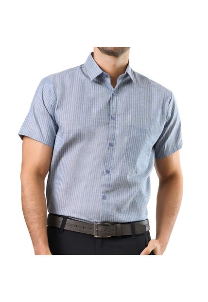 Camisa Fabio Gris Osc Para Hombre Croydon