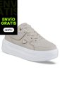 Tenis Casuales Mefos Beige Croydon Para Mujer de Croydon